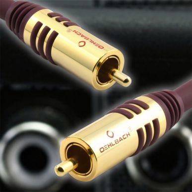 Сабвуферный кабель Oehlbach PERFORMANCE NF Sub-cable cinch/cinch, 1 0m mono red, D1C20531